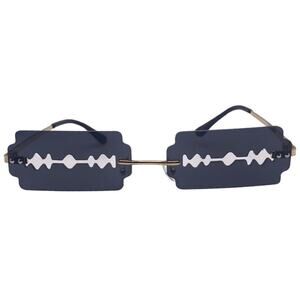 6171 | Black Razor Novelty Sunglasses